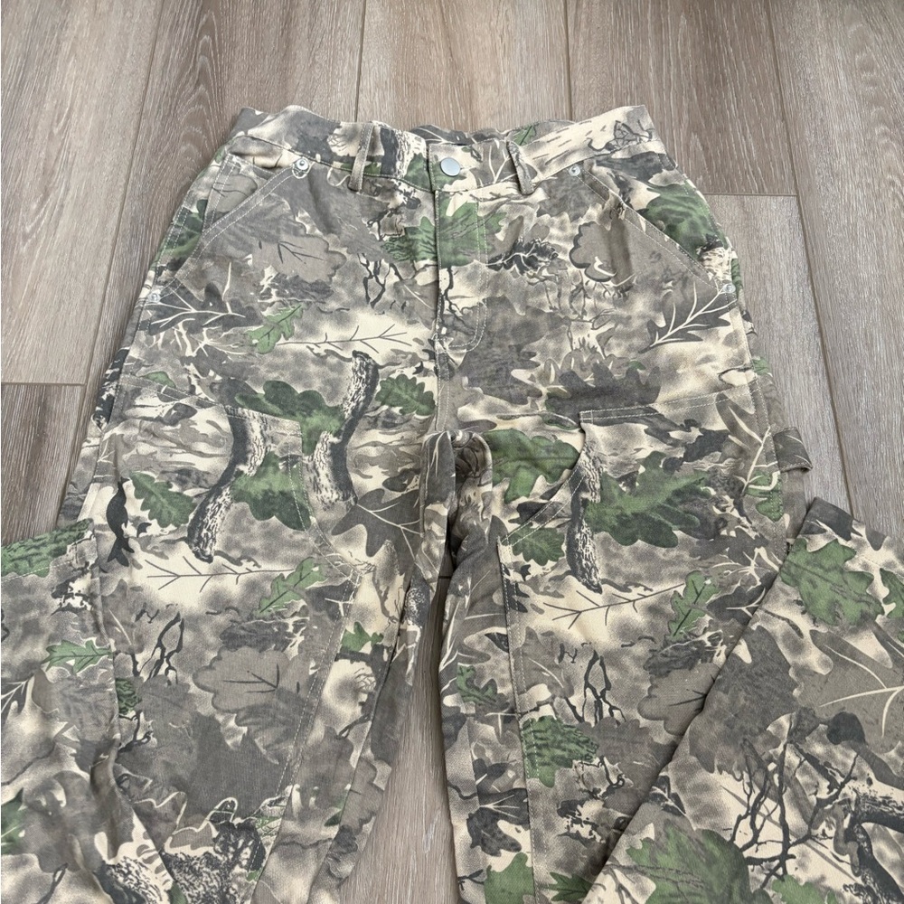 Emory Park Green and Gray Cargo Pants Tactical Style